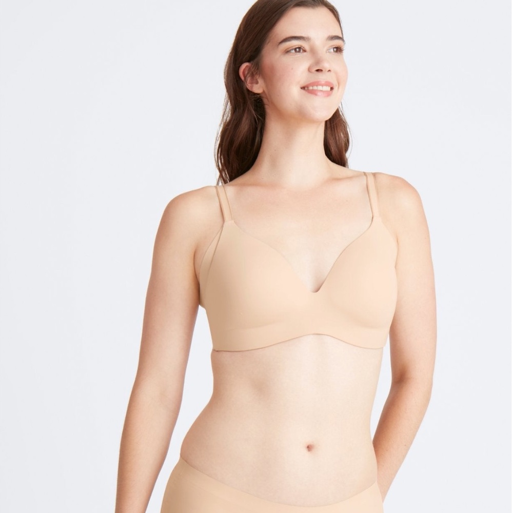 NWT - Knix WingWoman Wire-Free Bra in Beige - Size 6